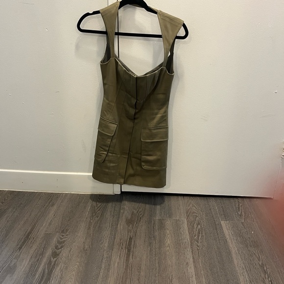 L'Academie Khaki Mini Dress - Picture 3 of 6